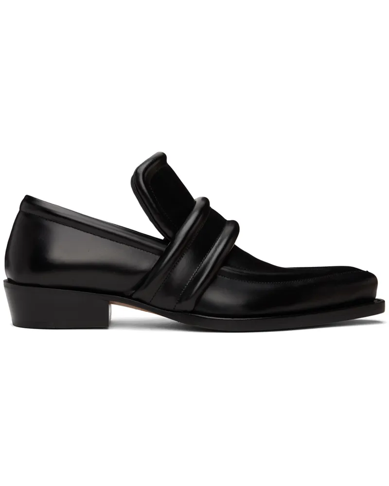 Bottega Veneta Black Spada Loafers 1000