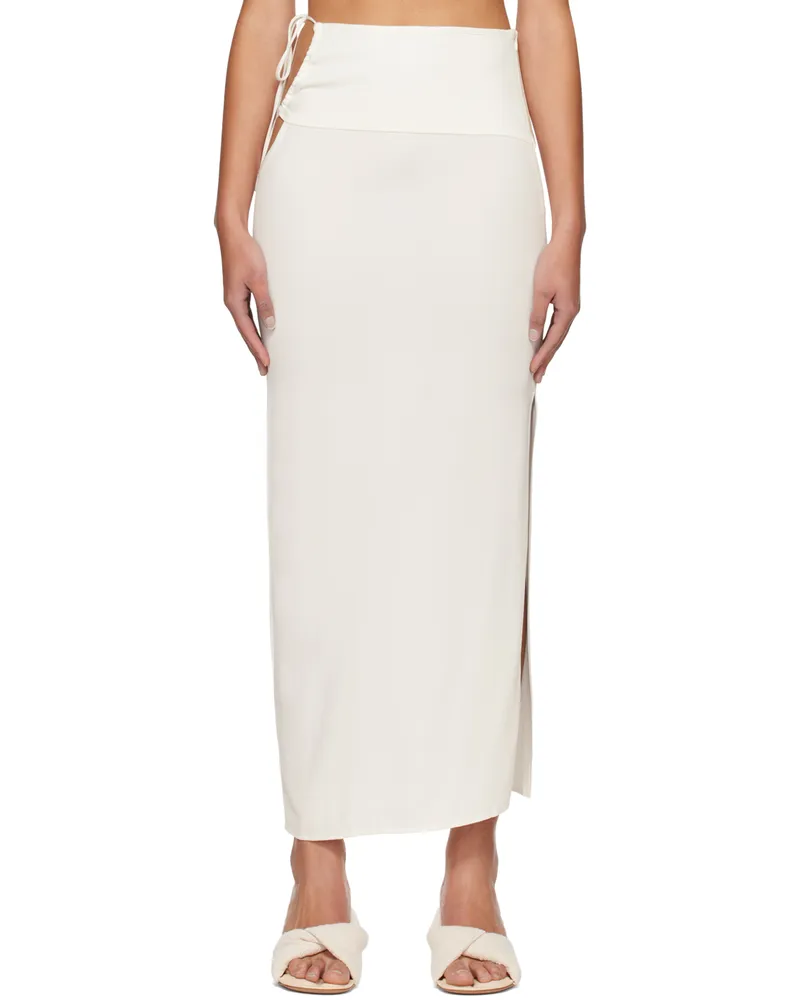 Christopher Esber White Bertoia Maxi Skirt White