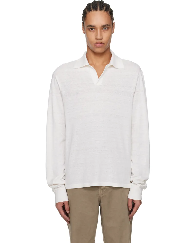 The Row White Stafford Polo Wht