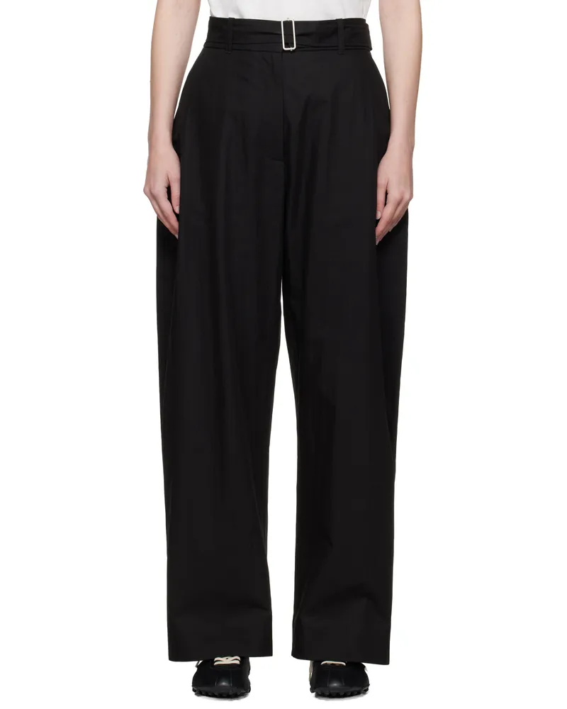 Studio Nicholson Black Doring Trousers Black