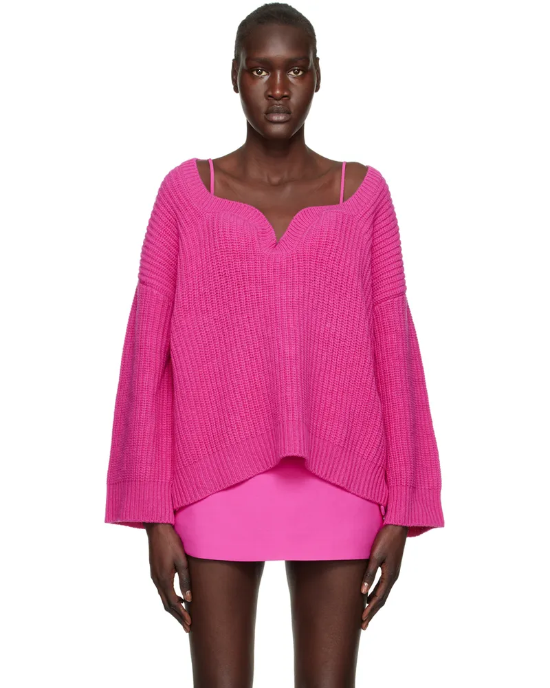 Valentino Garavani Pink Sweetheart Sweater Uwt