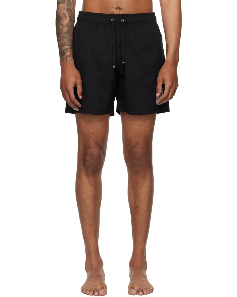 Amiri Black MA Core Logo Swim Shorts Black