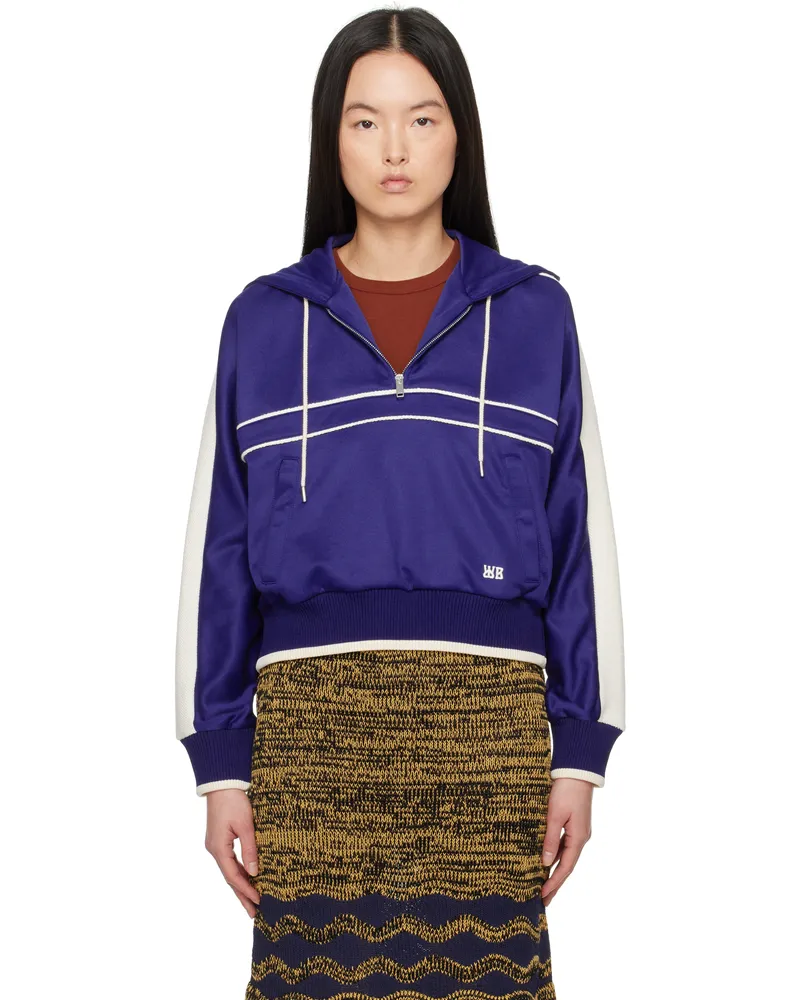 Wales Bonner Navy Mantra Hoodie Navy