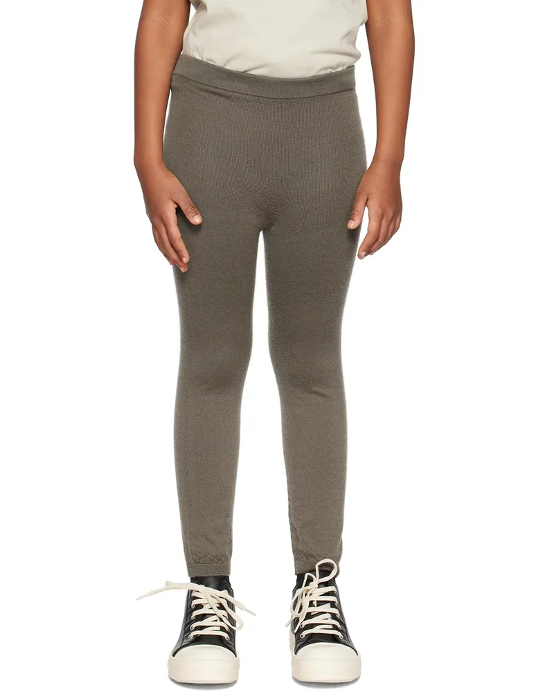 Rick Owens Kids Gray Virgin Wool Leggings 34
