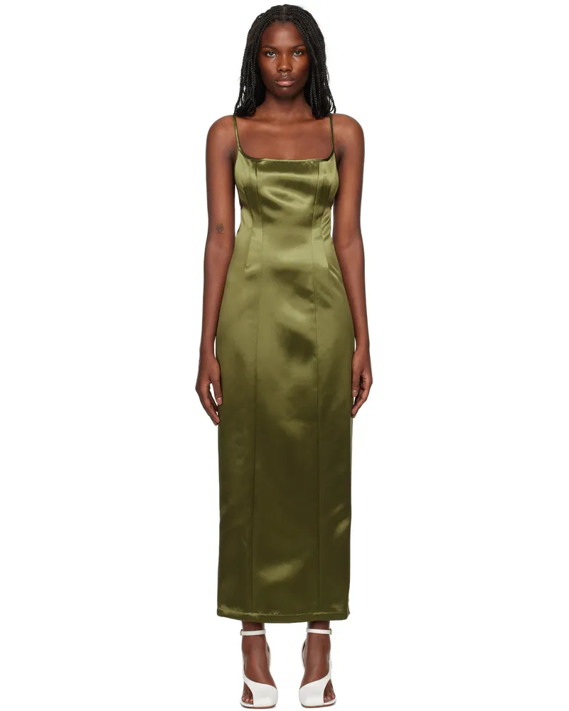 Paris Georgia Green 09 Sammy Midi Dress Olive