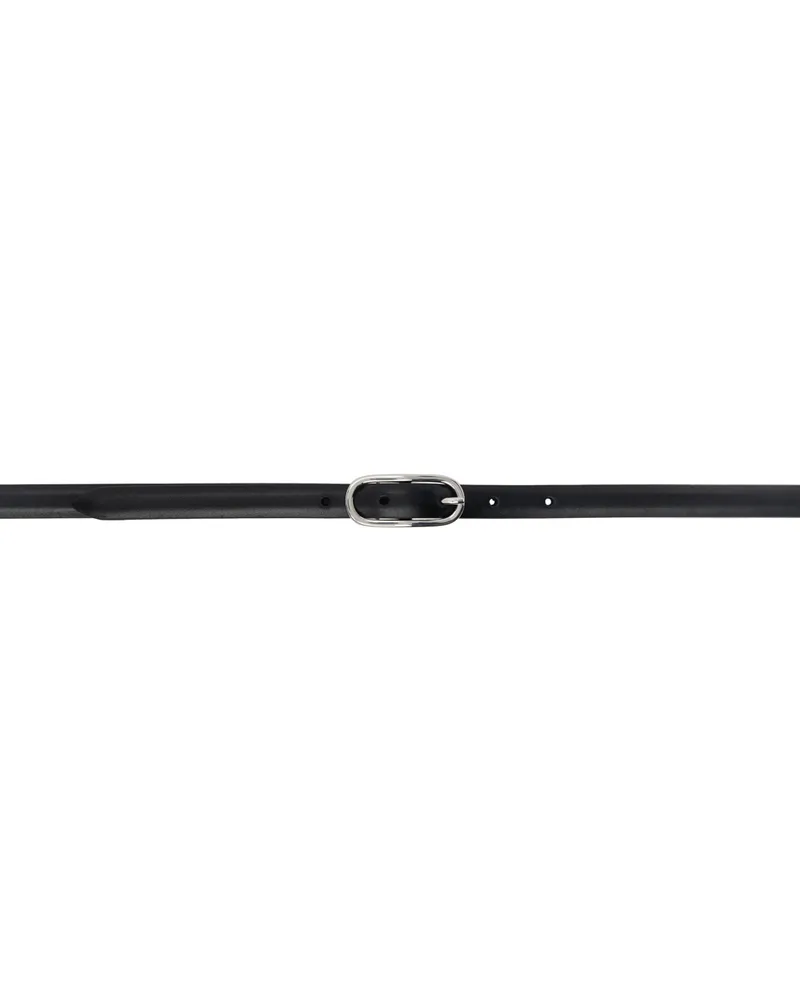 Anderson's Black Skinny Oval Buckle Belt N1
