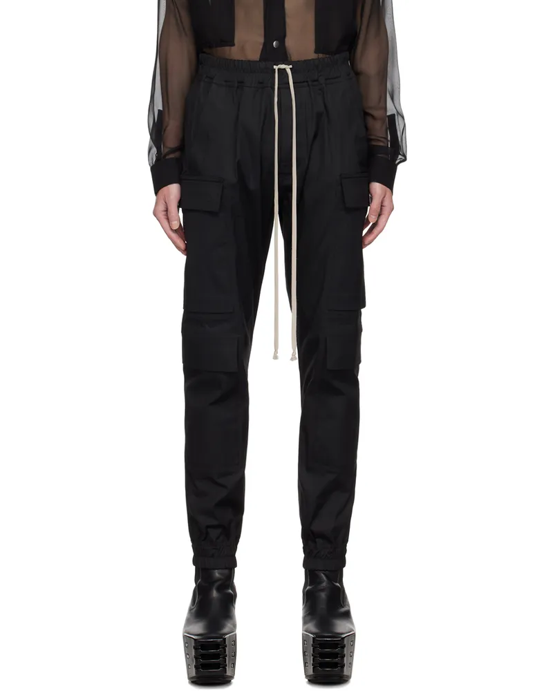 Rick Owens Black Porterville Mastodon Megacargo Cargo Pants 09