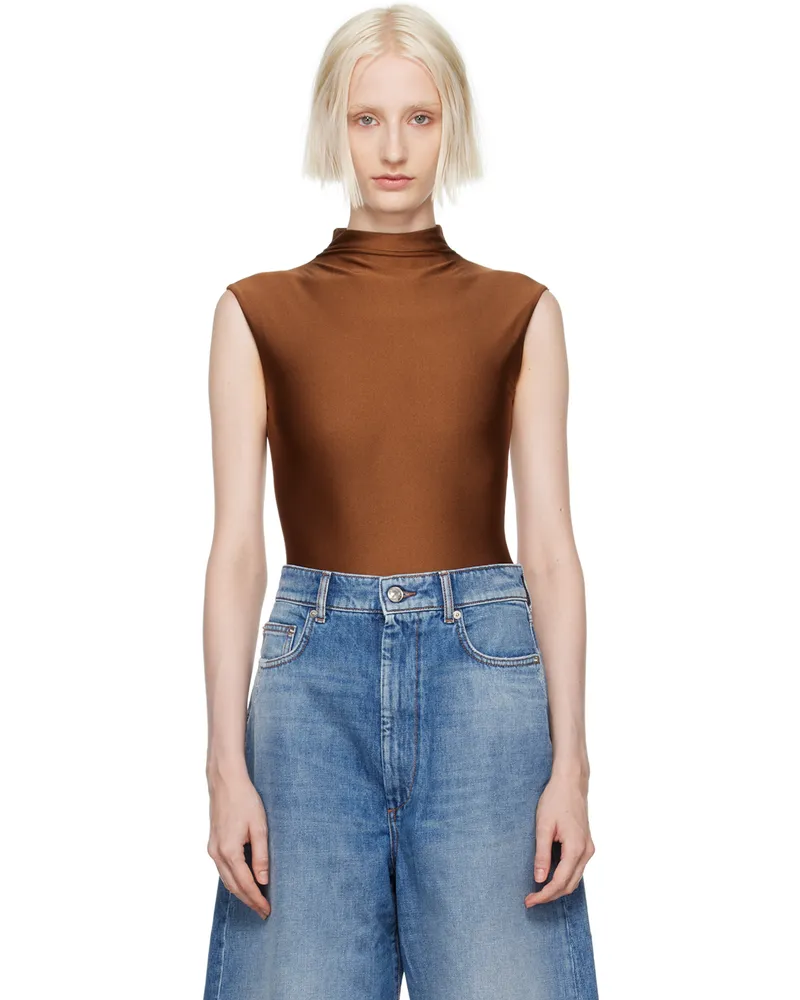 SPORTMAX Brown Cristin Bodysuit 003