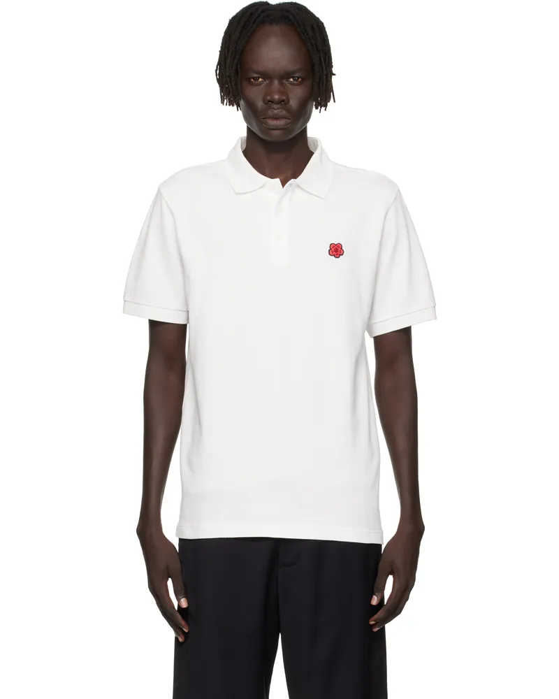 Kenzo Off-White Kenzo Paris 'Boke Flower' Embroidered Slim Polo Off