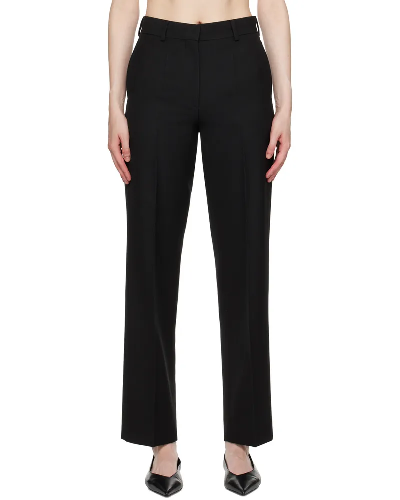 Totême Black Tailored Trousers 001