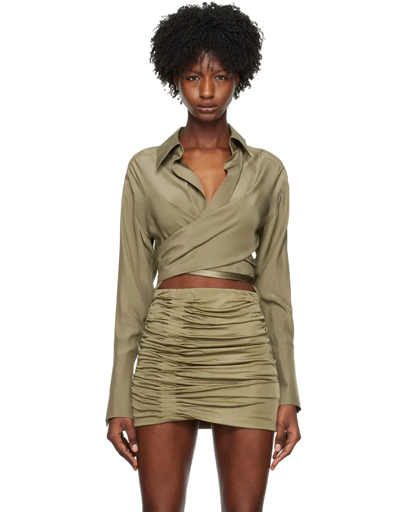 GAUGE81 Khaki Sabinas Blouse 242cumin