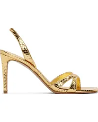 Paris Texas Gold Slingback 85 Heeled Sandals Gold