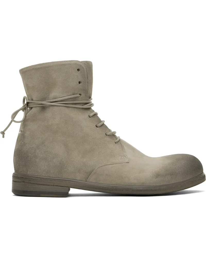 Marsèll SSENSE Exclusive Gray Zucca Media Ankle Boots Clay