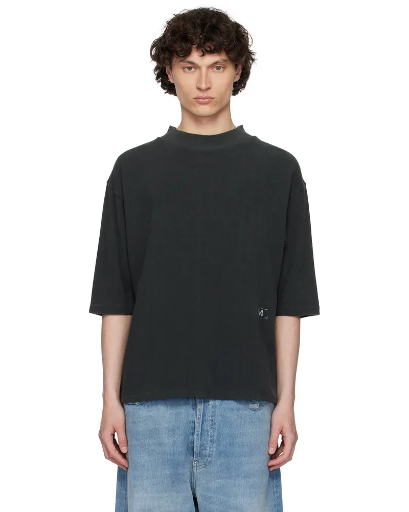 Maison Margiela Gray Stamp Logo T-shirt 969
