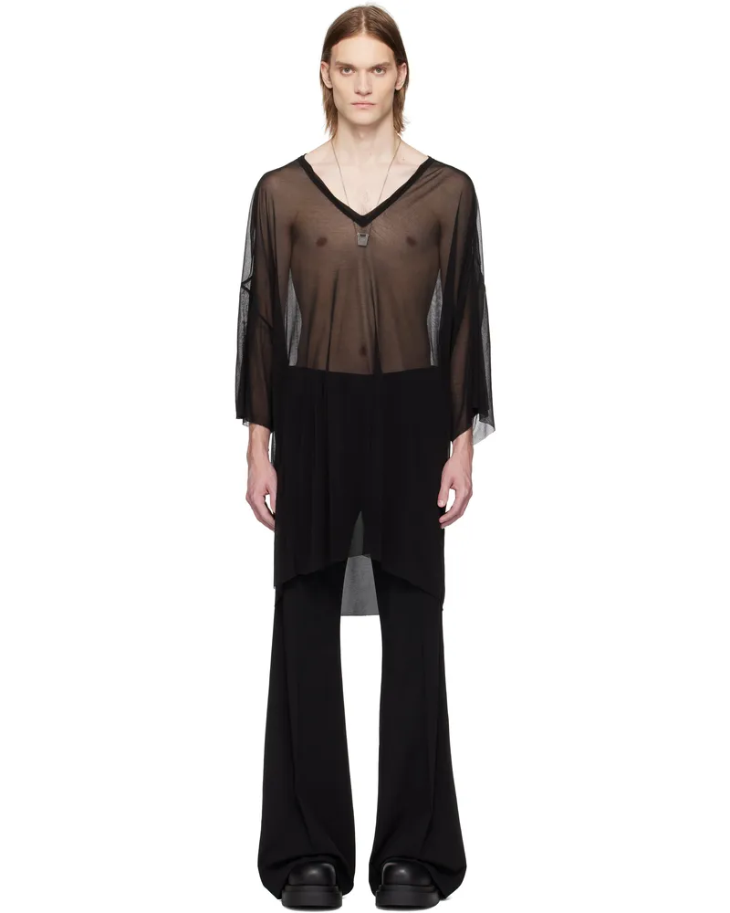 Rick Owens Black Hollywood V Tommy T-shirt 09