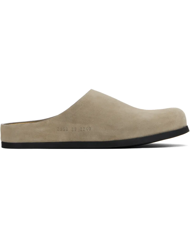 Common Projects Taupe Suede Clog Loafers *0240