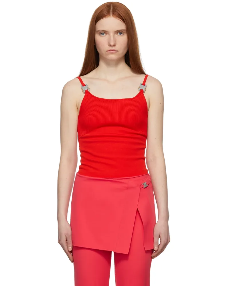 1017 ALYX 9SM Red Knit Disco Tank Top Red