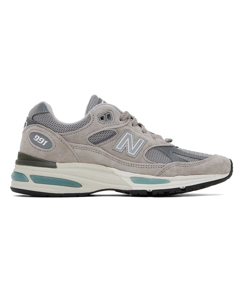 New Balance Gray 'MADE in UK' 991v2 Sneakers Rock