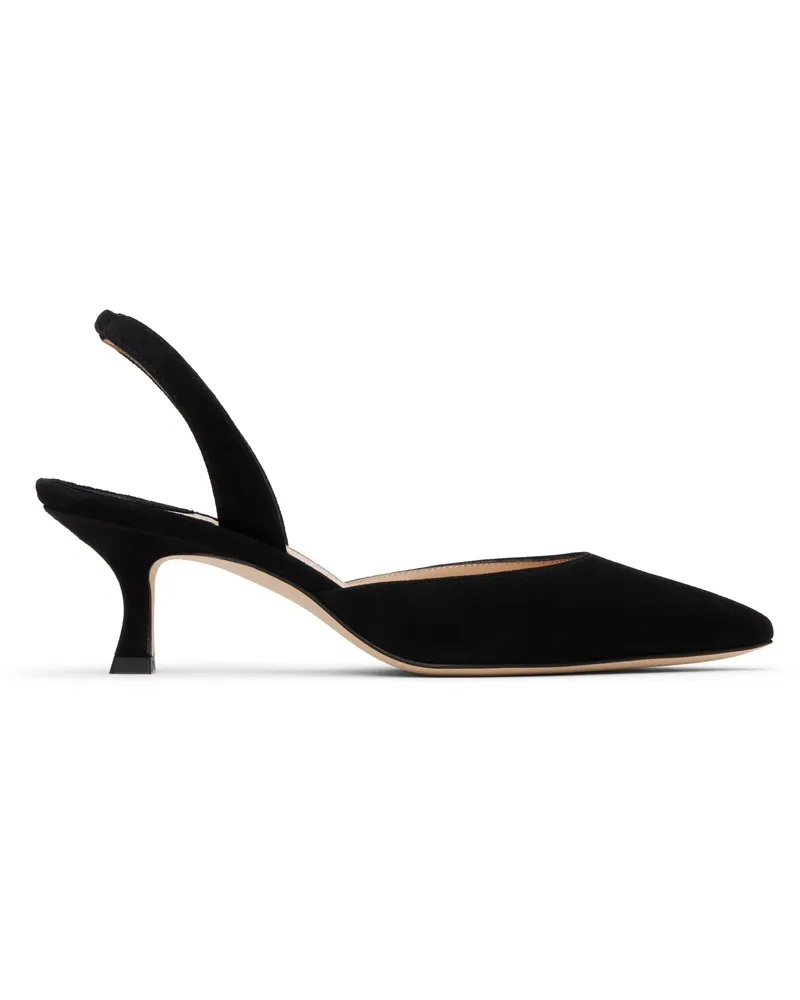 Manolo Blahnik Black Carolyne Heeled Sandals Blck(0015)