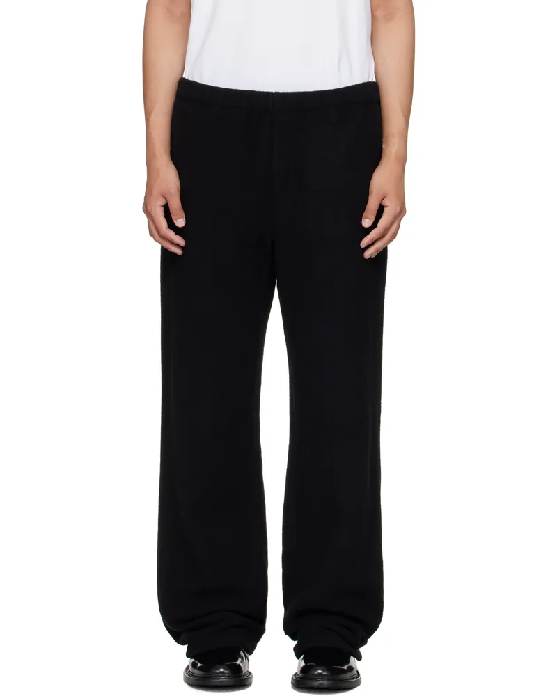 Rier Black Fleece Trousers Black