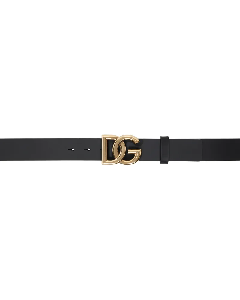 Dolce & Gabbana Black Lux Leather Belt 8e831