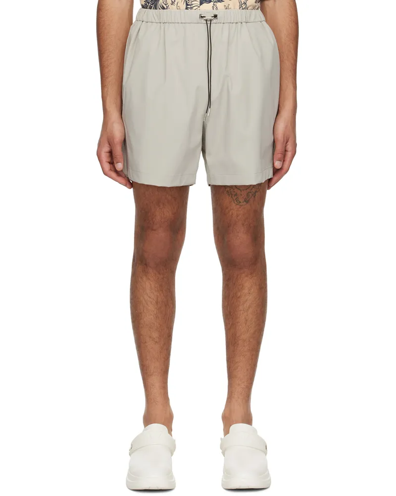 Wooyoungmi Gray Drawstring Shorts Grey