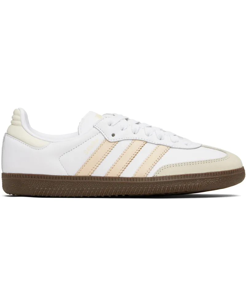 adidas White Samba OG Sneakers Ftwr