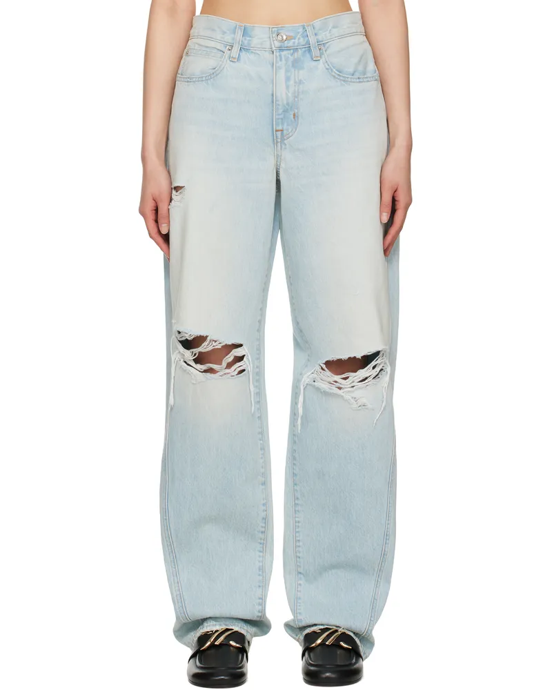 SLVRLAKE Blue Tess Long Jeans Heartbreak