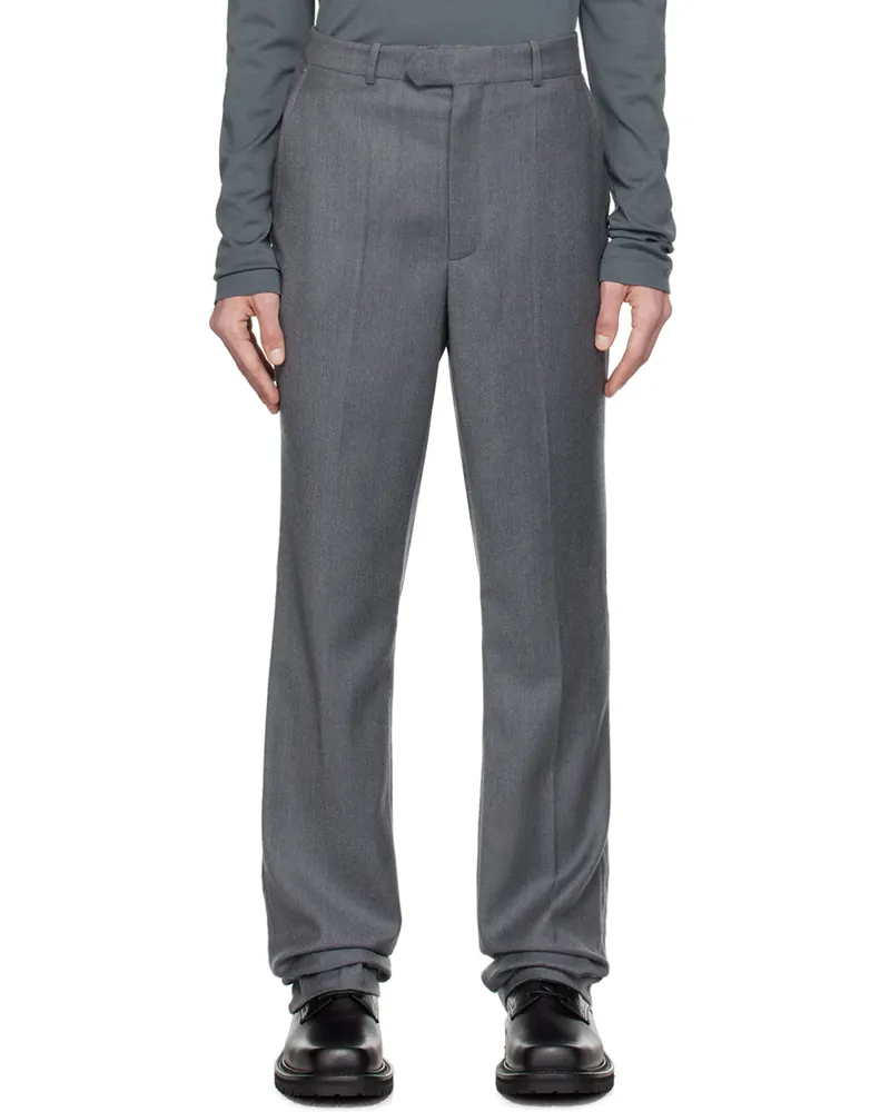 SITUATIONIST Gray Three-Pocket Trousers Dark