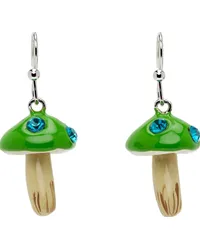 Marni SSENSE Exclusive Green Mushroom Earrings Ylime