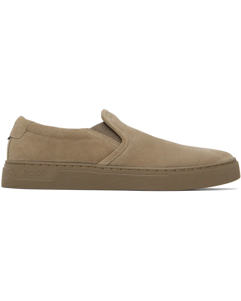HUGO BOSS Brown Slip-On Sneakers 263-medium