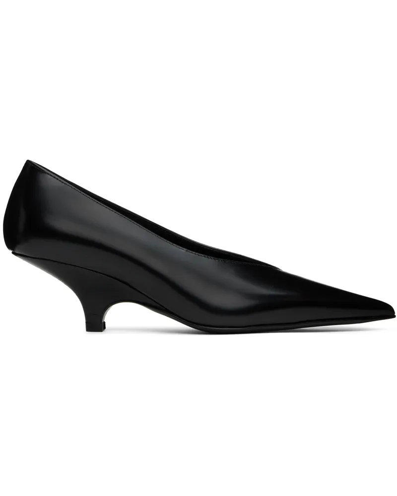 Totême Black 'The Wedge' Heels 001