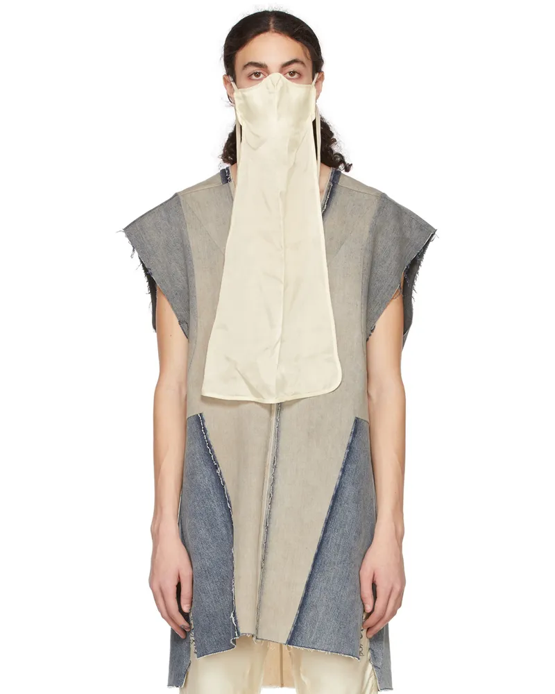 Rick Owens Off-White Long Face Mask 21
