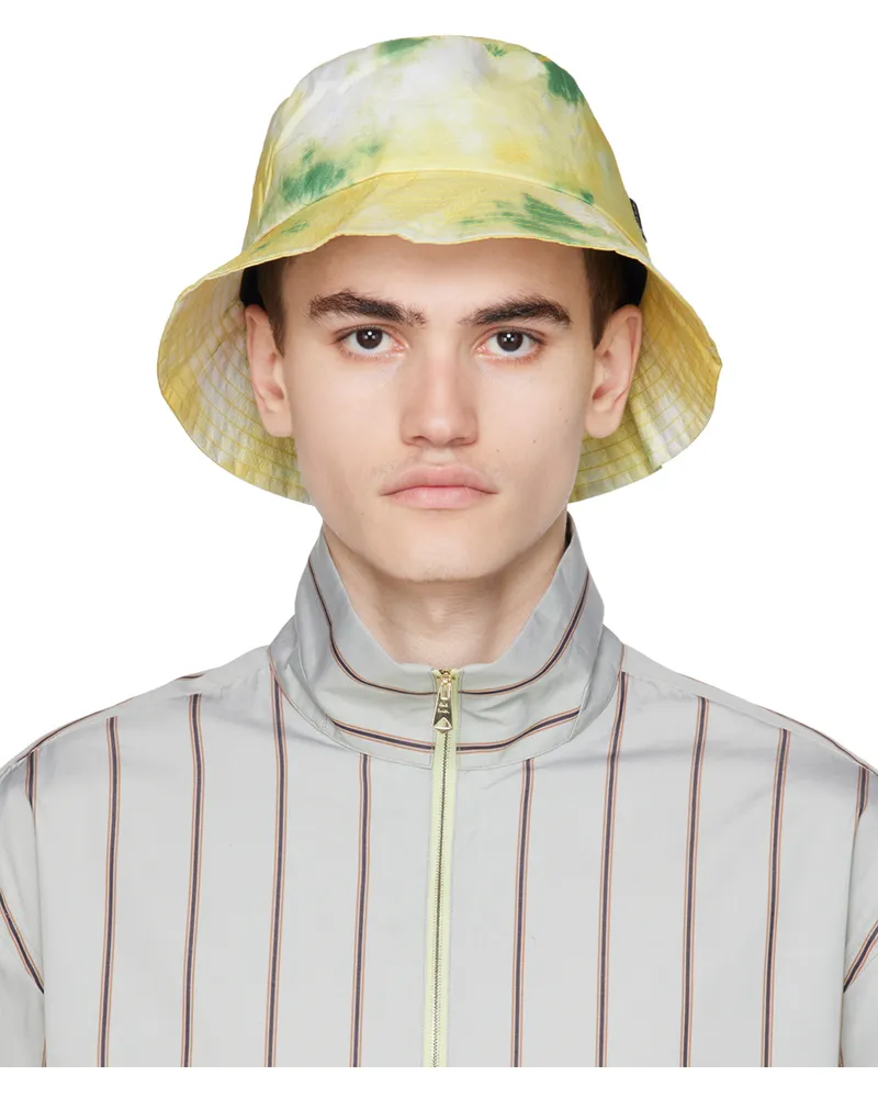 Paul Smith Yellow & Green Tie-Dye Bucket Hat 38