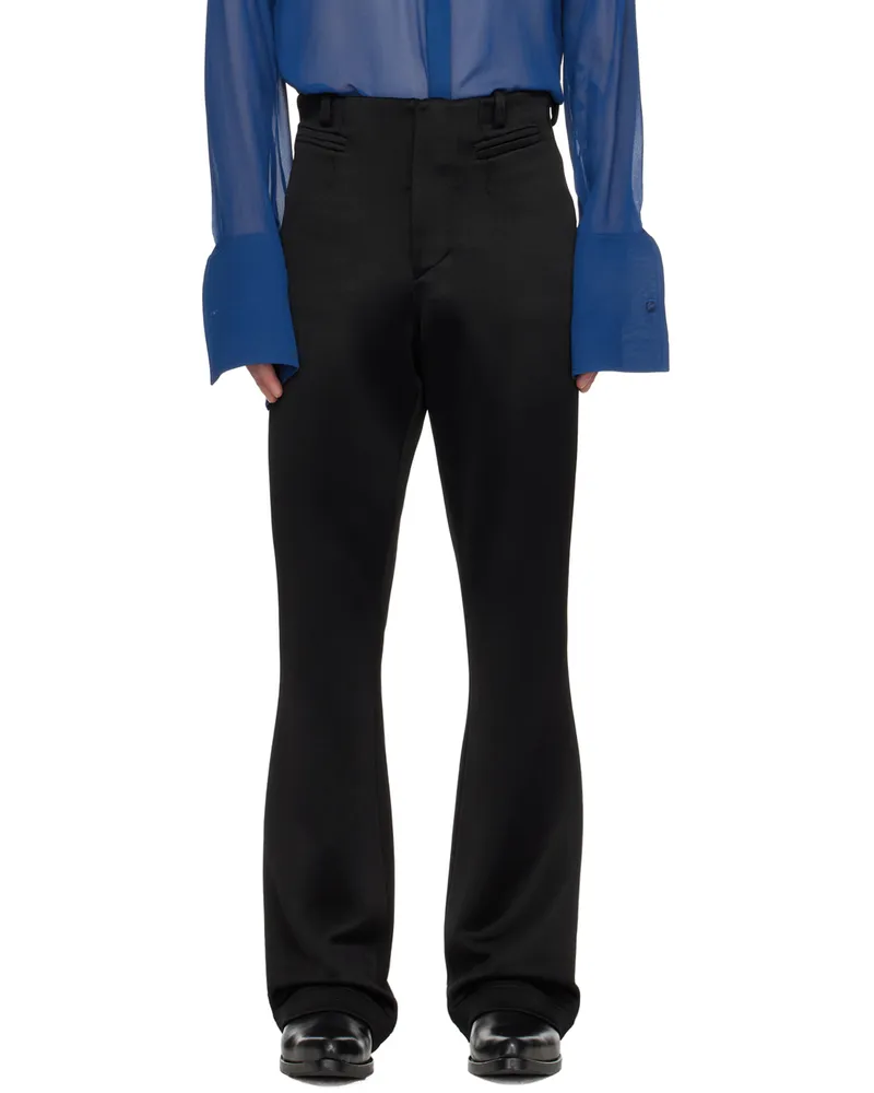 Arturo Obegero SSENSE Exclusive Black Trousers Black