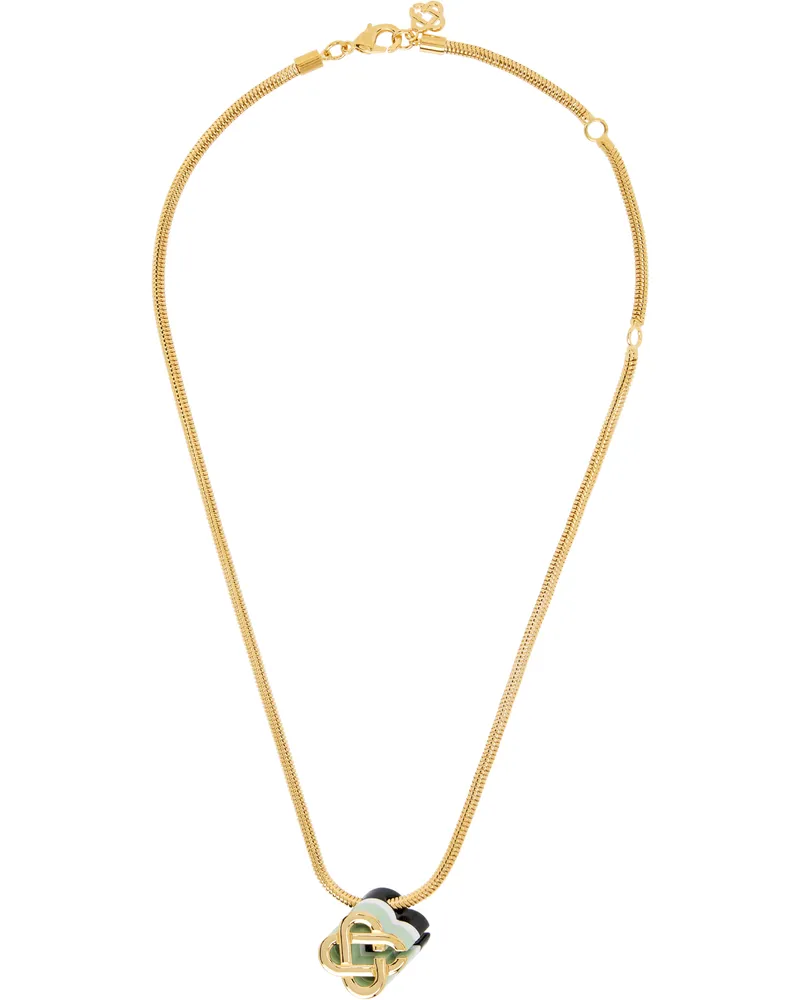 Casablanca Paris Hiking Stacked Necklace Gold