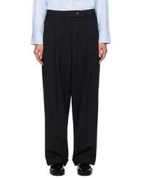 CORDERA Black Tailoring Masculine Trousers Black