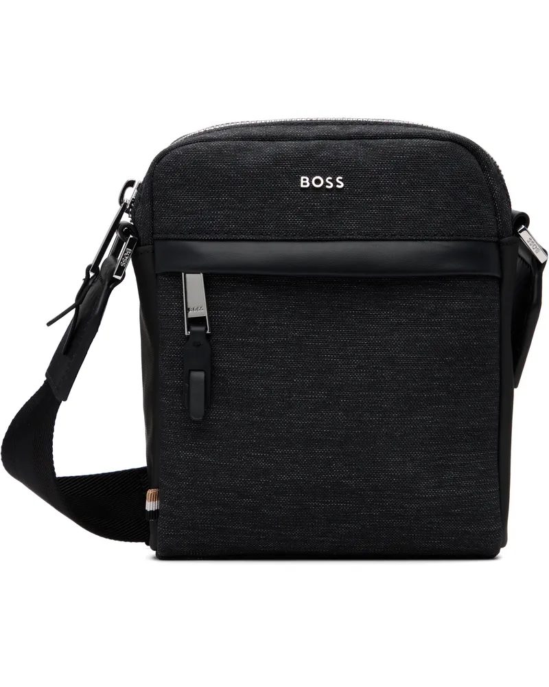 HUGO BOSS Gray Logo Hardware Bag 021-dark