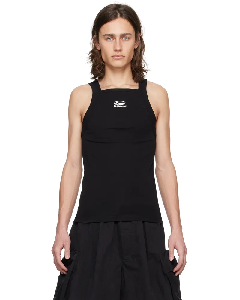 Perks and Mini Black Square Tank Top Black