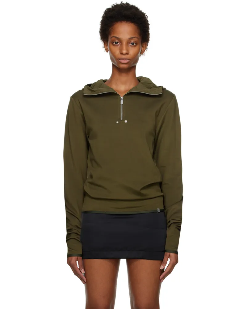 1017 ALYX 9SM Khaki Half-Zip Hoodie Military