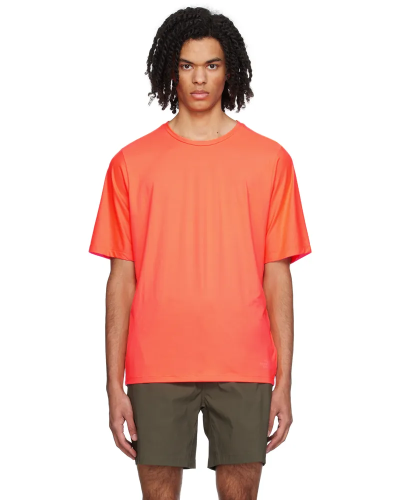 The North Face Orange Dune Sky T-Shirt Qi4