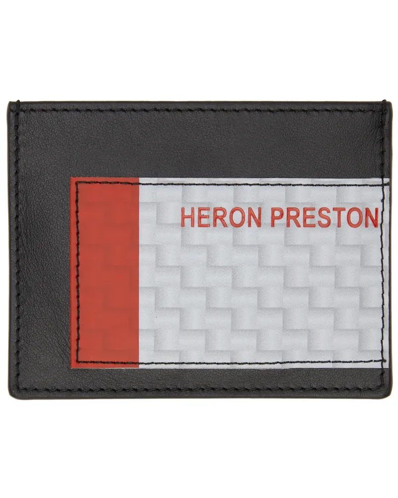 Heron Preston Black Tape Card Holder Black