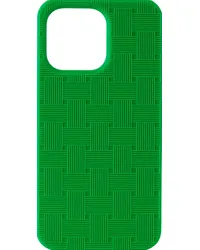 Bottega Veneta Green Intreccio iPhone 15 Pro Max Case Parakeet