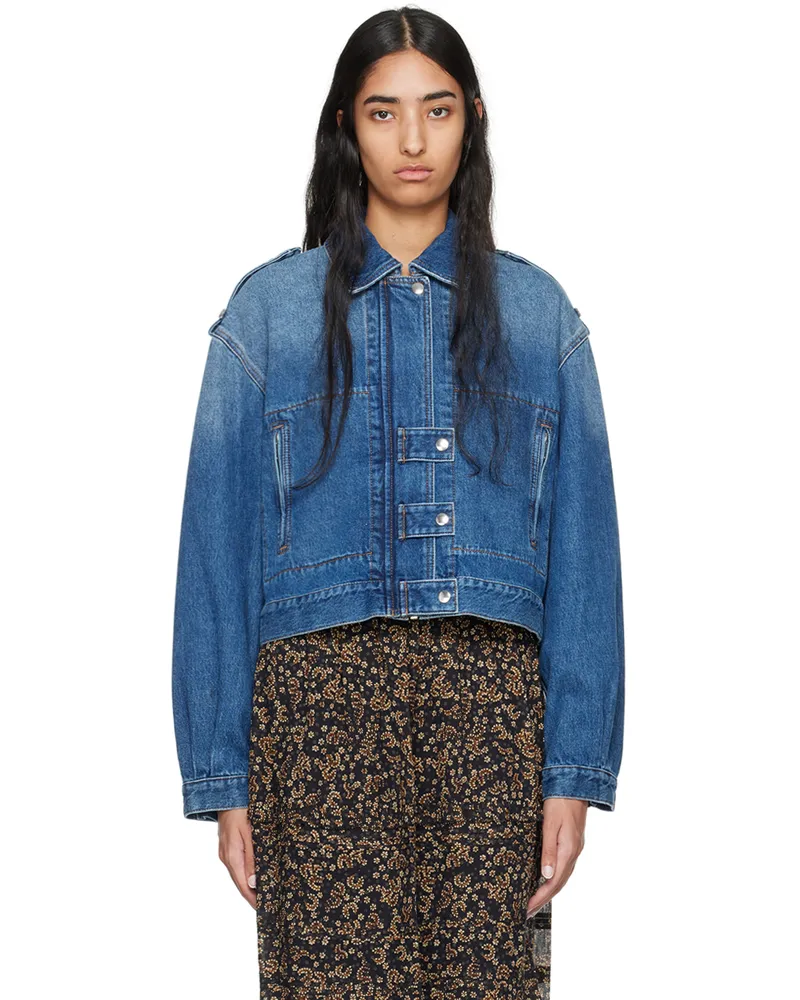 Étoile Isabel Marant Blue Julie Denim Jacket 30bu