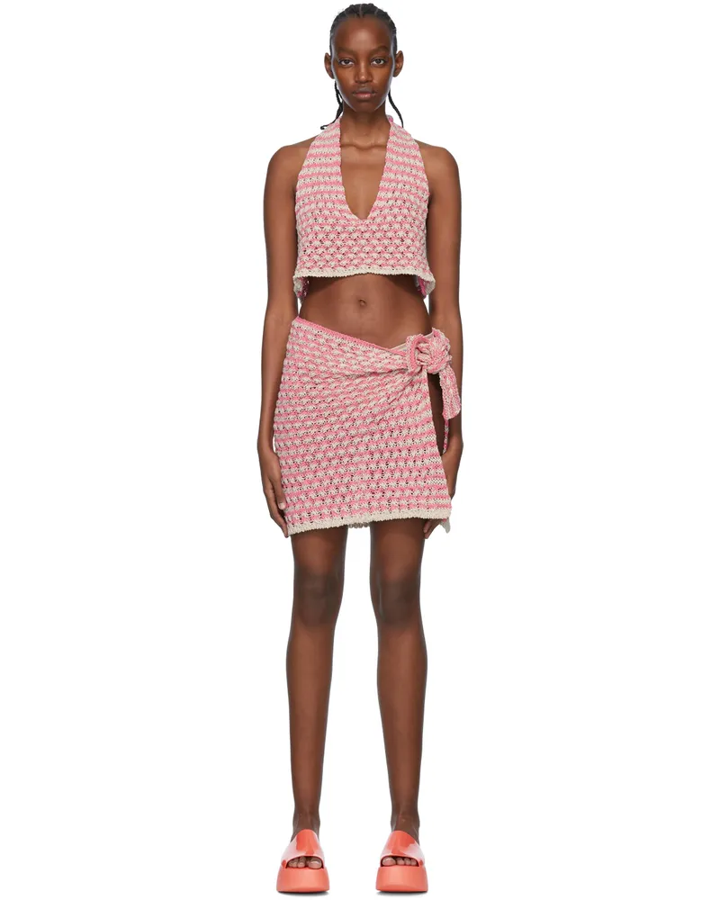 Marco Rambaldi SSENSE Exclusive Pink Cotton Cover-Up Set 14