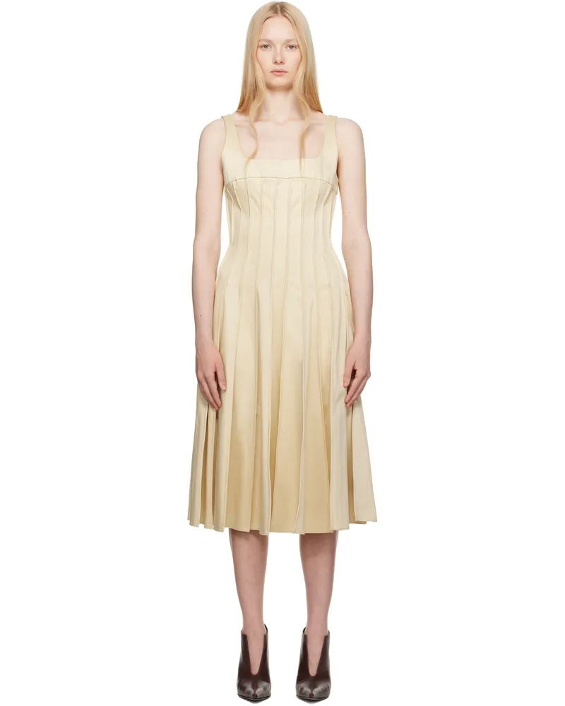 16ARLINGTON Yellow Amalia Midi Dress Giallo