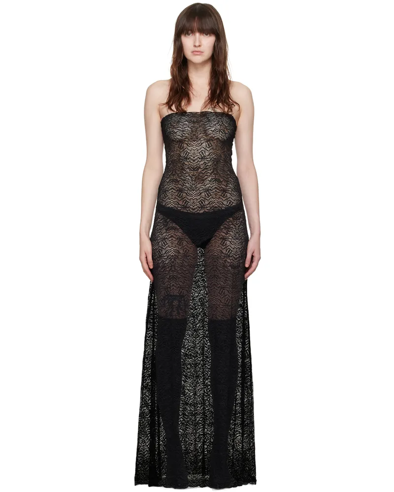 Beaufille SSENSE Exclusive Black Anise Maxi Dress Black