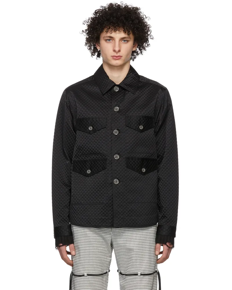 Song For The Mute Black Flat Four Pocket Jacket Black
