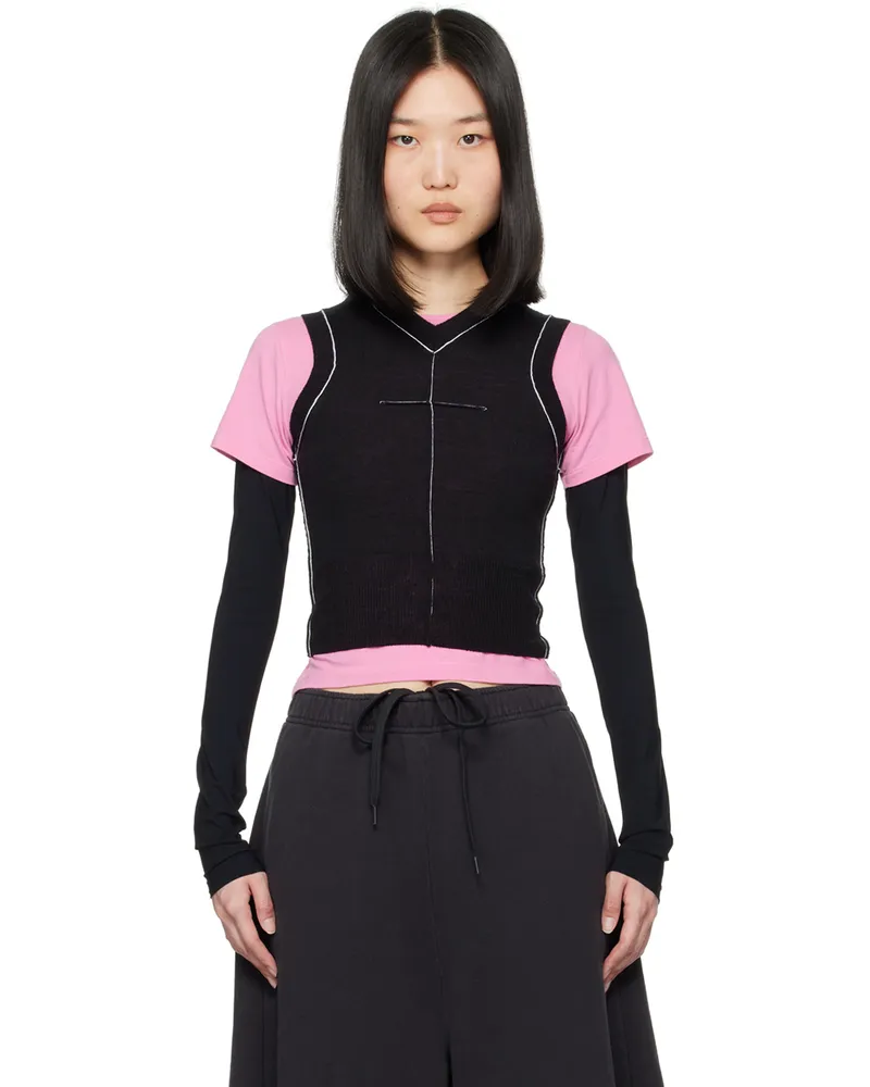 Maison Margiela Black Inverted Seam Tank Top 900