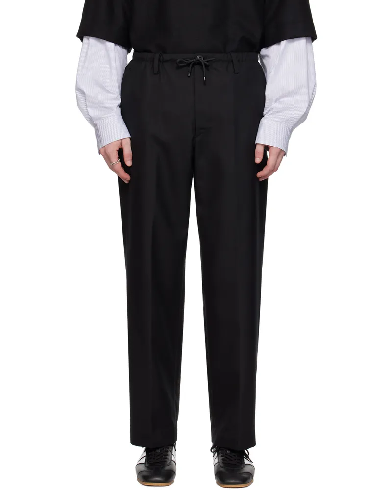 Dries van Noten Black Wool Trousers 900